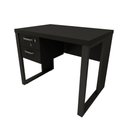 Ver imagem 3 de Escrivaninha Industrial com 2 Gavetas e Pés em Metal 90cm Cor:preto