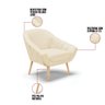 Poltrona Giovana Veludo Off White Luxo Natural - 4