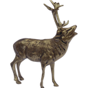 Ver imagem 7 de Estatueta Alce Artesanal em Latão Reciclado Sat Alce Dourado