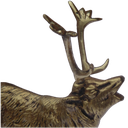 Ver imagem 5 de Estatueta Alce Artesanal em Latão Reciclado Sat Alce Dourado