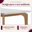 Ver imagem 7 de Conjunto de Mesa de Jantar Dublin 180 Tp MDF Off White sem Vidro Canto Copo 6 Cadeiras Mariana