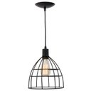Ver imagem 4 de Kit 2 Pendente Aramado Poptem Veneza Taça Preto Luminária Metal Lustre 22 Cm Sala