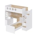 Ver imagem 2 de Cama Alta Office com Cama de Solteiro e Armário Baixo Star Maker Casatema MadeiraOriginals Branco