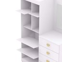 Ver imagem 7 de Cômoda Guarda-roupa Cristal 4 Gavetas 2 Portas Branco - Vila Rica