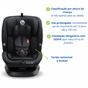Ver imagem 4 de Cadeirinha Cadeira Bebê I-size Isofix Reclinavel Gira 360° Fisher Price