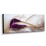 Quadro De Pintura Copo De Leite Roxo 40x105cm-1628 - 4
