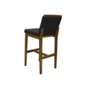 Ver imagem 3 de Banqueta Alta em Madeira Maciça Londres Linho Grafite