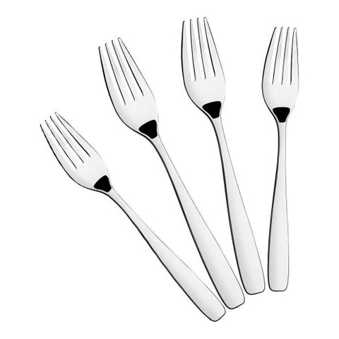Garfo Sobremesa Aco Inox Amazonas - Kit com 12