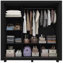 Ver imagem 4 de Guarda-Roupa Casal 3 Portas com 1 Porta Espelho com Pés 100% MDF Roma