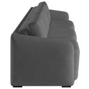 Ver imagem 7 de Sofá Cama Casal para Sala 306cm Polska K04 Veludo Cinza Escuro - Mpozenato