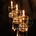 Ver imagem 4 de Kit 2 Lamparinas Decorativa Cilíndrica Incol. + 500ml Fluido