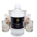 Ver imagem 1 de Kit 2 Lamparinas Decorativa Cilíndrica Incol. + 500ml Fluido