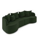 Ver imagem 1 de Sofá 4 Lugares Orgânico Living 250cm Mersa Veludo Verde K01 - D’Rossi