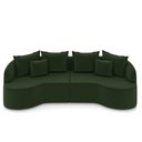 Ver imagem 5 de Sofá 4 Lugares Orgânico Living 250cm Mersa Veludo Verde K01 - D’Rossi