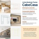Ver imagem 2 de Módulo 70x180 4 Portas 1 Kit Prateleira Frame CabeCasa MadeiraOriginals