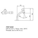 Ver imagem 2 de Torneira para Banheiro de Mesa Eternit Kubica 1197 - E44 1/2"