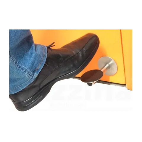 2 Pé Peçaneta Pe Puxador Maçaneta Porta Inox 304 Hospitalar