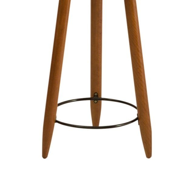 Banqueta Rubi Estampado Triângulo Bege T192 - D'Rossi - 3