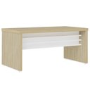 Ver mais imagens de Mesa para Escritório 160cm e Gaveteiro com Rodízios Corp A06 Carvalho/branco - Mpozenato