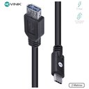 Ver imagem 1 de Cabo Usb Tipo C P-extensor Usb a Fêmea V3.2 Gen1 5gbps 2 Mts