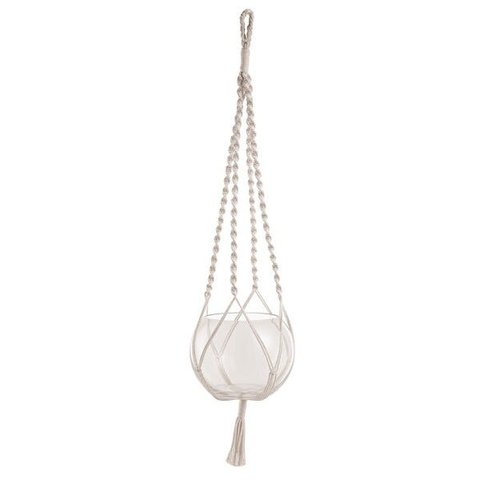 Cachepot Pendente em Vidro 80 x 20cm D'Rossi