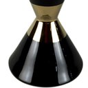 Ver imagem 2 de Castiçal Decorativo Cerâmica Preto e Dourado 18,5 cm D'Rossi