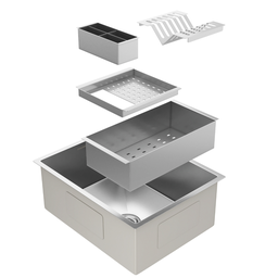 Kit Cuba Gourmet Malibú Aço Inox 304 e Torneira Gourmet Florença Monocomando Goldenx - 4