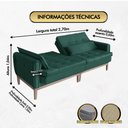 Ver imagem 5 de Sofá Cama Rivieira 2.70m - Verde