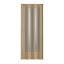 Ver imagem 1 de Porta Sanfonada de PVC 210cm x 72cm Plastporta Bcf Marrom/Carvalho Prata com Translucido