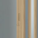 Ver imagem 4 de Porta Sanfonada de PVC 210cm x 72cm Plastporta Bcf Marrom/Carvalho Prata com Translucido