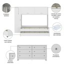 Ver imagem 7 de Quarto Infantil Modulado Bicama com Guarda-Roupa e Colchão Incluso/Cômoda Pulse Multimóveis