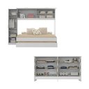 Ver imagem 5 de Quarto Infantil Modulado Bicama com Guarda-Roupa e Colchão Incluso/Cômoda Pulse Multimóveis