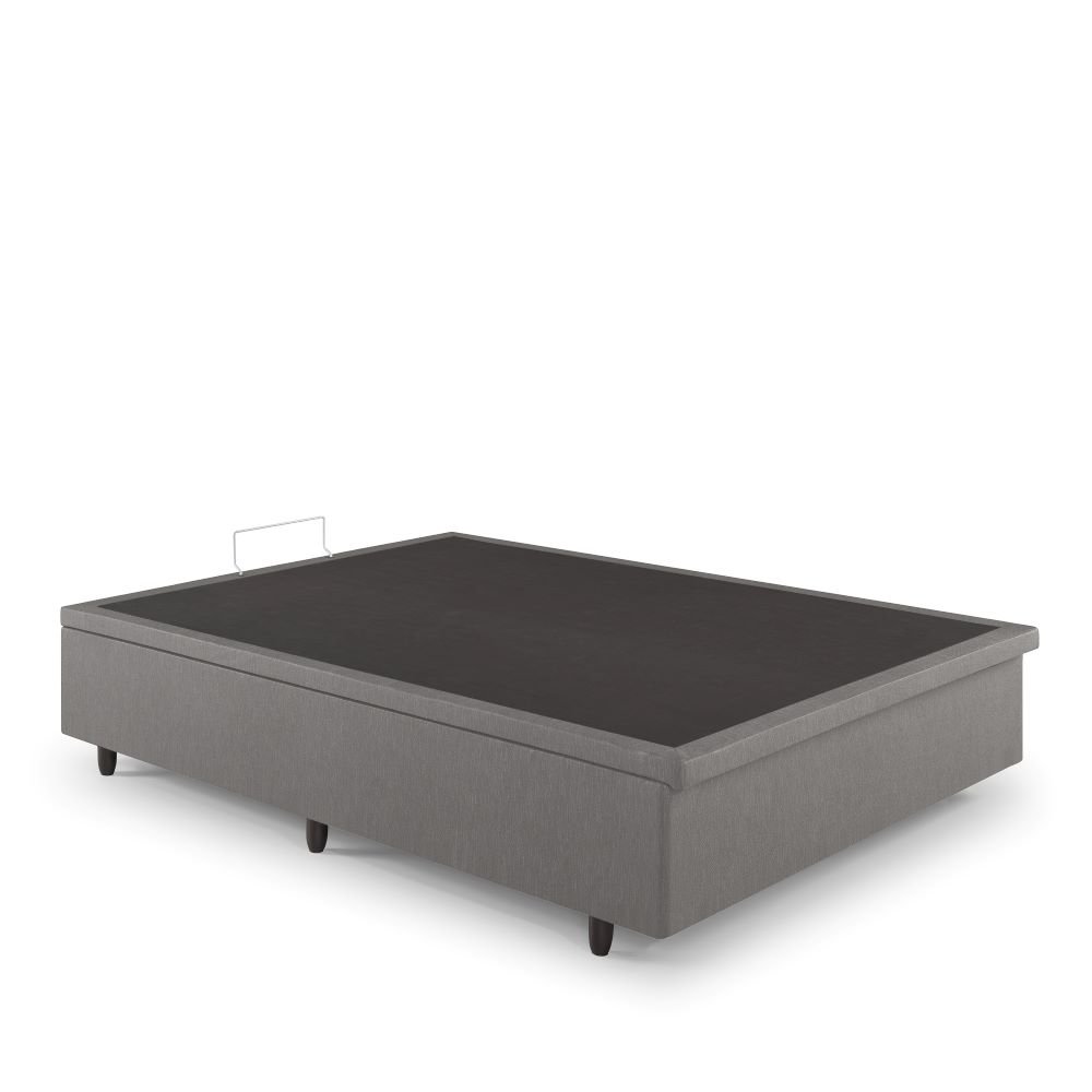 Cama Box Casal com Baú 138x188x42 com Pistão a Gás Courino Linho - 8