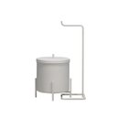 Ver imagem 1 de Kit Lixeira Branca 6 L e Portal Papel Branco Level