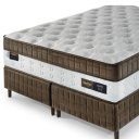Ver imagem 3 de Cama Box Colchão King Size com Molas Ensacadas Master 193x203x77cm Marrom
