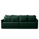 Ver imagem 5 de Sofá sem Caixa Retrátil Reclinável 2,50m Cairo Veludo Verde Mirra Decor