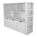 Ver imagem 6 de Estante Organizadora Infantil Porta Livros e Carrinhos com Baús Ava 100% Mdf Woodcore