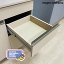 Ver imagem 5 de Armário de Cozinha Completa 120 com Balcão para Pia 9 Portas Line - Freijó/gris