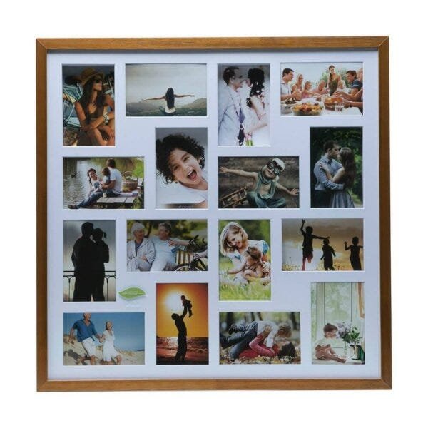 Painel de Madeira Collection para 16 Fotos 10cmx15cmcm Rojemac - 2