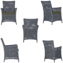 Ver imagem 5 de 2 Poltronas e 1 Mesa Igapó em Alumínio Pintura Preta Corda Náutica Estofado 13