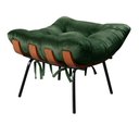 Ver imagem 4 de Poltrona Costela com Puff Cor:Veludo Verde 270