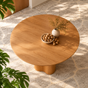 Ver mais imagens de Conjunto Mesa 150cm Organica Redonda 6 Cadeiras Ferro Jantar:Linho Terracota