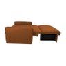 Sofá Cama para Sala de Estar Zaia com Baú Suede Matrix - Terracota - 3