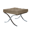 Ver imagem 1 de Banqueta Barcelona Base Inox Couro Natural Legitimo:marfim