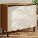 Ver imagem 3 de Balcao com Tampo 80 cm 2 Portas Ravena Freijo Off Acetinado Poliman