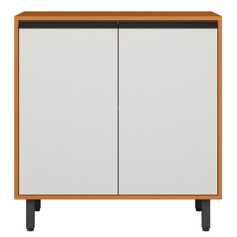 Balcao com Tampo 80 cm 2 Portas Ravena Freijo Off Acetinado Poliman