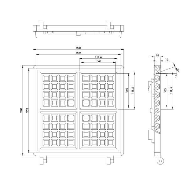 Máquina de Waffle 220V - 4