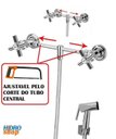 Ver imagem 2 de Misturador Externo Ajustável Ducha Higiênica Cromado - 23003196