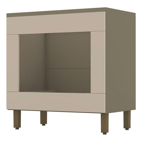 Balcão Forno de Embutir Connect com Tampo para Cooktop Duna Cristal – Henn
