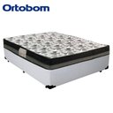 Ver imagem 2 de Cama Box Casal Sintético + Colchão Casal Ortobom Iso Dupla Face 60x138x188 Cor:branco